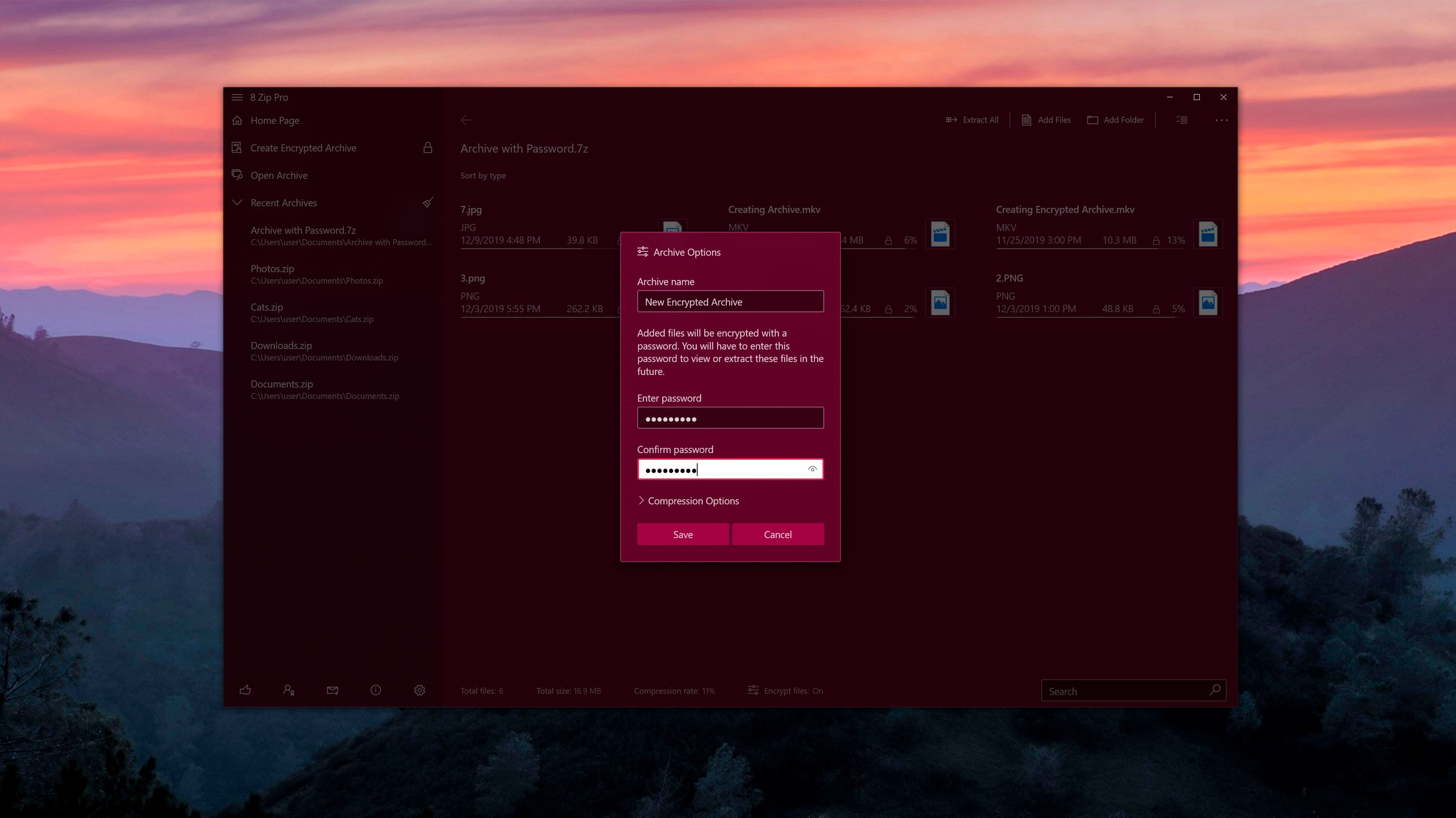 8 Zip - unpack RAR, ZIP, 7z screenshot 2