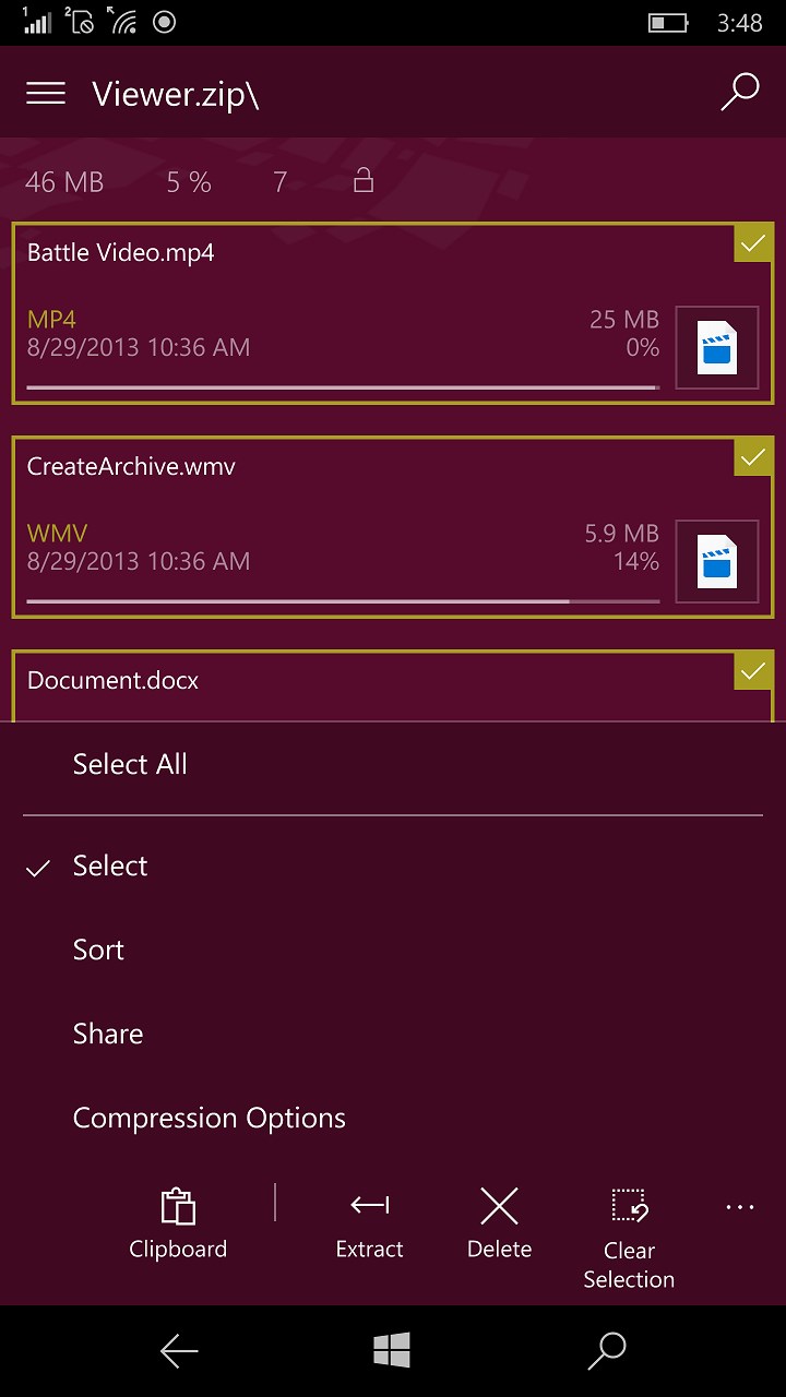 8 Zip - unpack RAR, ZIP, 7z screenshot 7